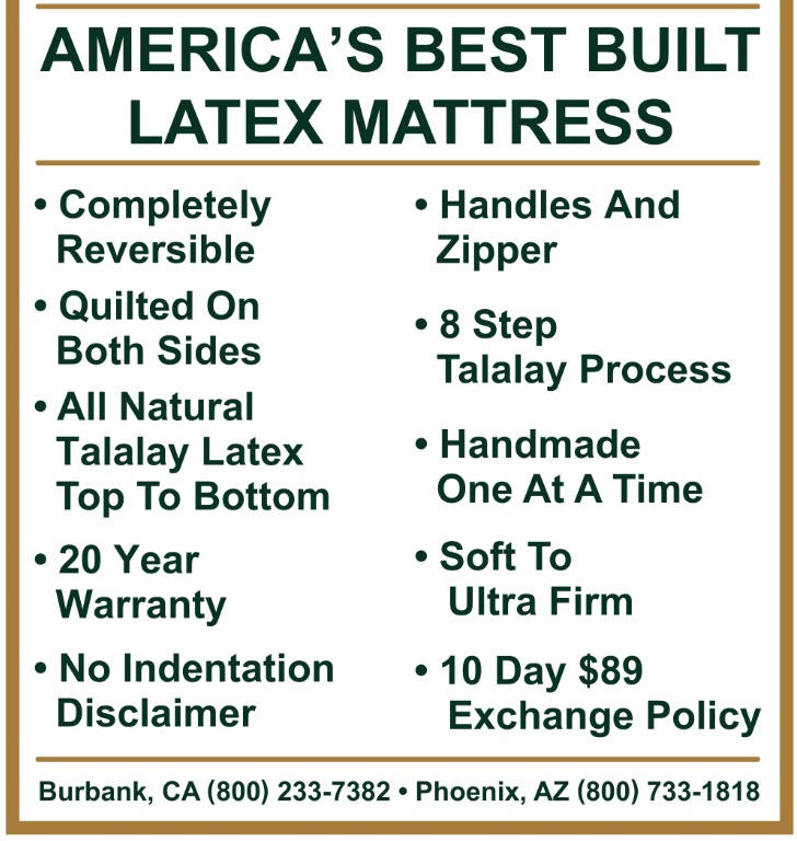 Phoenix Arizona Latex Mattress